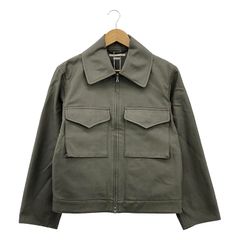 [신품] blurhms / 브람스 | Drill Chambray MK3WEP Jacket 밀리터리 블루존 재킷 | 0 | 그레이지 | 여성