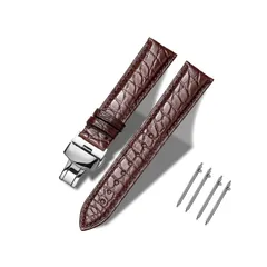 Moran(モラン)本革時計ベルト交換ベルト Dバックル18mm 19mm 20mm 21mm 22mm 23mm 24mm 腕時計ベルトレザー 防水 防汗 調整工具とバネ棒付き （メンズおよび女性)