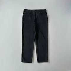 リーバイス550w42ブラック希少サイズ美品levisblack USA製 98年製 Levi's 550 Black Denim Pants 黒 W35×L28 90s