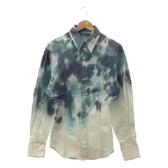 【新品】  KANAKO SAKAI / カナコサカイ | TIE DIE DENIM SHIRT タイダイ デニムシャツ | 36 | ブルー/ホワイト | レディース