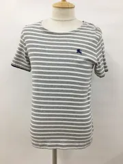 バーバリーブラックレーベル BURBERRY BLACK LABEL 半袖カットソーTシャツ 2 ボーダー フェイクレイヤード ホース 日本製 2503WR098