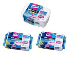 トイレクイックル 花王 消臭ストロング 】 トイレ用そうじシート 本体＋詰め替え2個セット 本体10枚＋つめかえ用20枚入×2パック（計50枚） 【