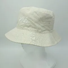 ◇ Θ FILA フィラ 綿100％ リバーシブルバケットハット ベージュ系 サイズ表記なし メンズ　レディース E  【1507080003611】