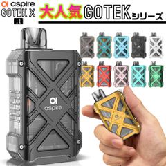 Aspire GOTEK X2 電子タバコ ベイプ 使い捨て 持ち運び シーシャ POD 本体 電子タバコ タール ニコチン0 ゴーテックX2 ゴーテックエックス2 アスパイア ポッド 水蒸気 おすすめ 電子タバコ VAPE ベイプ リキッド 禁煙