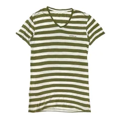 DIESEL Vネック　ボーダーTシャツ