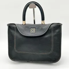 【美品】GHERARDINI ハンドバッグ トートバッグ レザー シンプル 黒