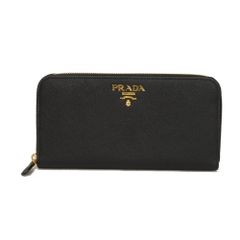 PRADA プラダ サフィアーノ ジップアラウンドウォレット イビスコ ブラック ラウンドファスナー 札入れ カードケース コインケース ロングジップウォレット RFID ICチップ 未使用 ロゴ メタル ネロ 長財布 1ML506 ZLP F061H