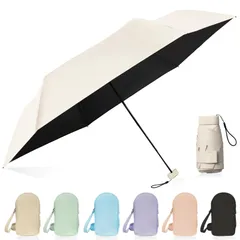 【特価セール】Fiorifiore 日傘 折りたたみ傘 UVカット100% UPF50+ 紫外線遮蔽 完全遮光 90cm大傘径 遮熱 熱中症対策 耐風撥水 折り畳み傘 ６本骨 丈夫 携帯便利 男女兼用 収納用の携帯ポーチ付き おしゃれ 晴雨兼用 軽量 折り畳み
