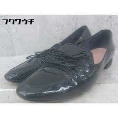 ◇ Odette e Odile UNITED ARROWS グリッター リボン フラット パンプス シューズ サイズ22 1/2 ブラック レディース 【中古】 【1002801481926】のサムネイル