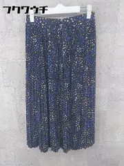 ◇ B:MING by BEAMS ビーミング by ビームス 花柄 フラワー ロング プリーツ スカート サイズM ネイビー マルチ レディース 【中古】 【1002801026448】