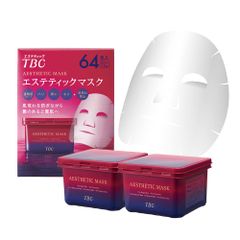TBC エステティックマスク 保湿 64枚入 (32枚入 x 2箱）