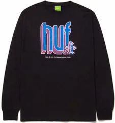 HUF Bookend L/S T-Shirt Black S Tシャツ 送料無料のサムネイル