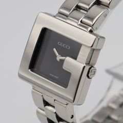 グッチ GUCCI 3600L クォーツ Gロゴ スクエア ブラックダイヤル