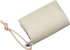 (ルミニーオ) luminio ポケットティッシュケース レザー 携帯用 革紐 日本製 ストラップ付 本革 姫路レザー ティッシュカバー 13colors (クリームベージュ)【Amazonから発送】