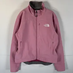 古着 ザ・ノースフェイス THE NORTH FACE フルジップフリースジャケット シェルジャケット ワンポイントロゴ APEX S  ピンク レディース