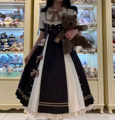 ロリータ シフォン トップス 長袖 ドル襟  スリム  かわいい  セレブ オシャレ 貴族風 ロリータ シフォン トップス 長袖 ドル襟 スリム かわいい