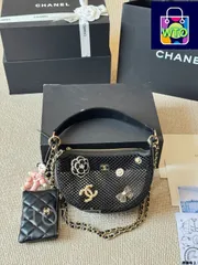 【今日特価】Vintage Chanel 25s ネットバッグ（20×15cm）-WTO輸入1