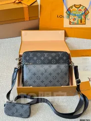 【今日WTO】LV トリオ ブラックサムライ 3 ピース メッセンジャーバッグ（LV Trio Black Samurai 3 - piece Messenger Bag）-WTO輸入1-XF39