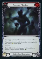 【中古】Flesh and Blood MON165[R]：(Rainbow Foil)Seeping Shadows (1)
