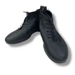 あしながおじさん レザーレースアップブーツ 本革 サイドジップアップ レースアップブーツ 日本製 黒 ブラック 24.5cm レディース 秋 ゴーゴー古着マルイ草加店480