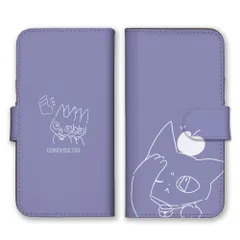 Galaxy S10+ plus SC-04L SCV42 ケース 手帳型 ギャラクシーS10プラス スマホケース 携帯ケース 猫 ねこ ネコ 子猫 絵 イラスト 可愛い かわいい りんご リンゴ ピンク ブルー カラー05のサムネイル