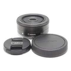 ★極上品★ CANON EF-M 22mm F2 STM 前後キャップ付属 Canon EF-M 22mm f/2 STM レンズキャップ 現状では1番でしょ