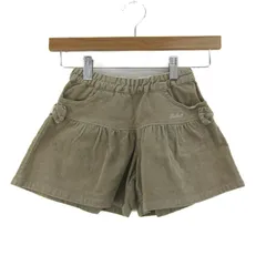 べべ ショートパンツ キュロットスカート ストレッチ ブランド ボトムス キッズ 女の子用 110サイズ ベージュ BeBe 【中古】