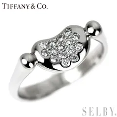 ティファニー Pt950 ダイヤモンド リング ビーン