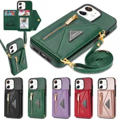 【在庫処分】Eastwave アイフォン 12pro / 12 ケース ショルダー クロスボディ手帳型 iPhone 12 Pro 縄掛けカバー 手帳 iphone12 Pro ケース CASE 長ストラップ 肩がけ 首掛け 斜め掛け チェーン ファスナー型