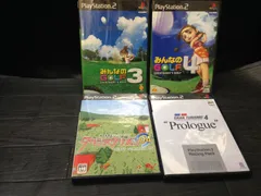 [みんなのGOLF 3, 4], ダービースタリオン 04, グランツーリスモ 4 Prologue PS2 プレステ2 ソフト 4点まとめて mGG041 ● ★