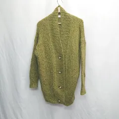 ◇ ⊇ ZARA ザラ KNIT ハイゲージ ニット 長袖 カーディガン サイズUSA S カーキ系 レディース E  【1505130001495】