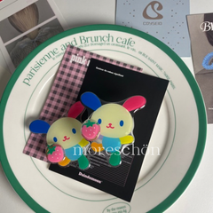 【 全機種対応 】ウサハナ いちご スマホグリップ 🐰🍓 イチゴ 苺 伸縮可能 グリップトック スマホリング バンカーリング スマホスタンド 携帯 車 スマホアクセサリー 滑り止め usahana うさはな Sanrio サンリオ 韓国 人気 レア 貴重