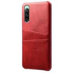 Xperia 10 IV ケース SO-52C SOG07 エクスペリア10 マーク4  カード収納 レザー スマート ケース 【Color】 レッドのサムネイル