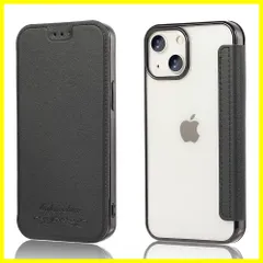 【在庫処分】MuZiF iPhone13 用 ケース 手帳型 iPhone14 用 手帳型ケース クリア 高級なPUレザー 耐衝撃性と耐摩耗性 14 /13用 全面保護耐衝撃、カード収納、カバー 軽量 アイフォン14 用 手帳カバー (iPhone 14 /1