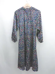 ◇ ⊂ Arnold Palmer カラフル柄 長袖 膝下丈 ワンピース サイズM マルチカラー レディース E  【1507160017910】