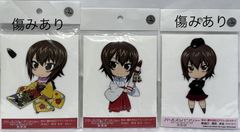 걸즈 앤 팬처 GIRLS andPANZER der FILM 극장판 방수! 옥외 대응 에어 프리 스티커! 급유구 니시스미 마호 3장 세트