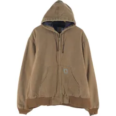 古着 90年代 カーハート Carhartt アクティブジャケット ダックフルジップパーカー USA製 メンズXXL相当 ヴィンテージ/eaa562514