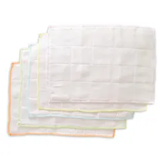【新着商品】サンベルム(Sanbelm) 布巾 蛍光染料不使用 綿100% 服部先生ご推薦 ビストロ先生 綿ガーゼふきん5枚入 ホワイト K06900