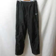 古着 メンズL MIZUNO/ミズノ 裏起毛 ブレスサーモ ウォーマーパンツ ブレーカーパンツ スポーツ ブラック 32MF5630