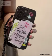 可愛い Girl Konws All iPhoneケース ブラックミラーケース 耐衝撃 ケースティファイ きょうめんスマホケース iPhone16/16pro/iphone15/iphone14/13/12 多機種対応