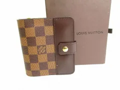 ルイヴィトン LOUIS VUITTON ダミエ コンパクトジップ 2つ折り 財布 コンパクト財布 メンズ レディース 【未使用保管品】