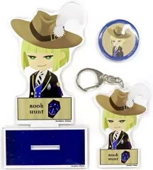 【中古】雑貨 ルーク・ハント アクリルスタンド＆アクリルキーホルダー＆缶バッジ グッズ3種セット 「ディズニー ツイステッドワンダーランド×ZOZOTOWN」