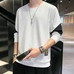 長袖 メンズ tシャツ パーカー メンズ 長袖 秋服 大きいサイズ カジュアル 丸襟 柔らかい ファッション トレーナー メンズ 秋服hhfs01