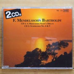 国内盤CD★メンデルスゾーン/Mendelssohn■ メンデルスゾーン　/　交響曲第４番・交響曲第５番　　真夏の夜の夢他(CD２枚） 【4492722/4936685927225】E20572