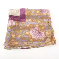 ルチアーノ・ソプラーニ スカーフ 花柄 ブランド 小物 レディース ベージュ×パープル LUCIANO SOPRANI 【中古】