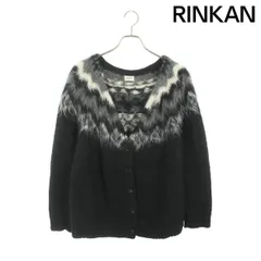 美品⭐︎CELINE⭐︎ アルパカウールフェアアイルカーディガン セリーヌ 19AW フェアアイルパターン アルパカウールVネックカーディガン