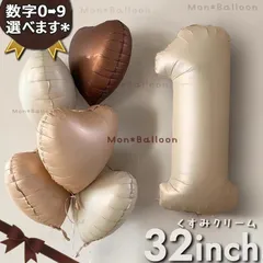 誕生日 数字 バルーン くすみ クリーム ホワイト 森レトロ ナンバー 風船 セット シック 飾り付け 男の子 女の子 ハッピーバースデー お祝い 年齢 1歳 2歳 3歳 4歳 5歳