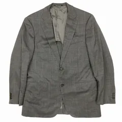 美品 グリーンレーベルリラクシング ユナイテッドアローズ green label relaxing GUABELLO社生地 グアベロ テーラード ジャケット ブレザー アウター 背抜き センターベンツ サイズ48 グレー