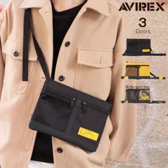 サコッシュバッグ クロ マスタード メイサイ AVIREX アビレックス DANTE ダンテ ショルダーバッグ 斜め掛けバッグ 肩掛けバッグ バッグ バック 鞄 カバン お出かけ 男性 女性 メンズ レディース  【QSM-100】【P10】