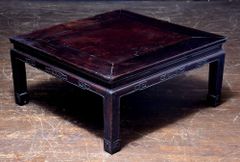 T73 中国美術 時代品 唐木巻脚卓 飾台 盆栽台 古玩 - メルカリ